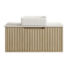 Colette 900mm Wall Hung Single Vanity with Stone Countertop